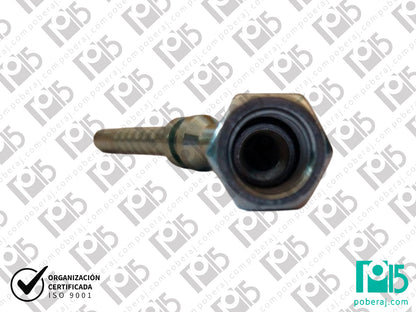 Conexion hidraulica Terminal pre-prensado Racord para prensar C45° Hg unf as jic Acero al carbono CODIGO 2JC4