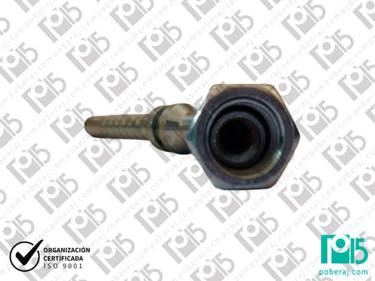 Conexion hidraulica Terminal pre-prensado Racord para prensar C45° Hg unf as jic Acero al carbono CODIGO 2JC4
