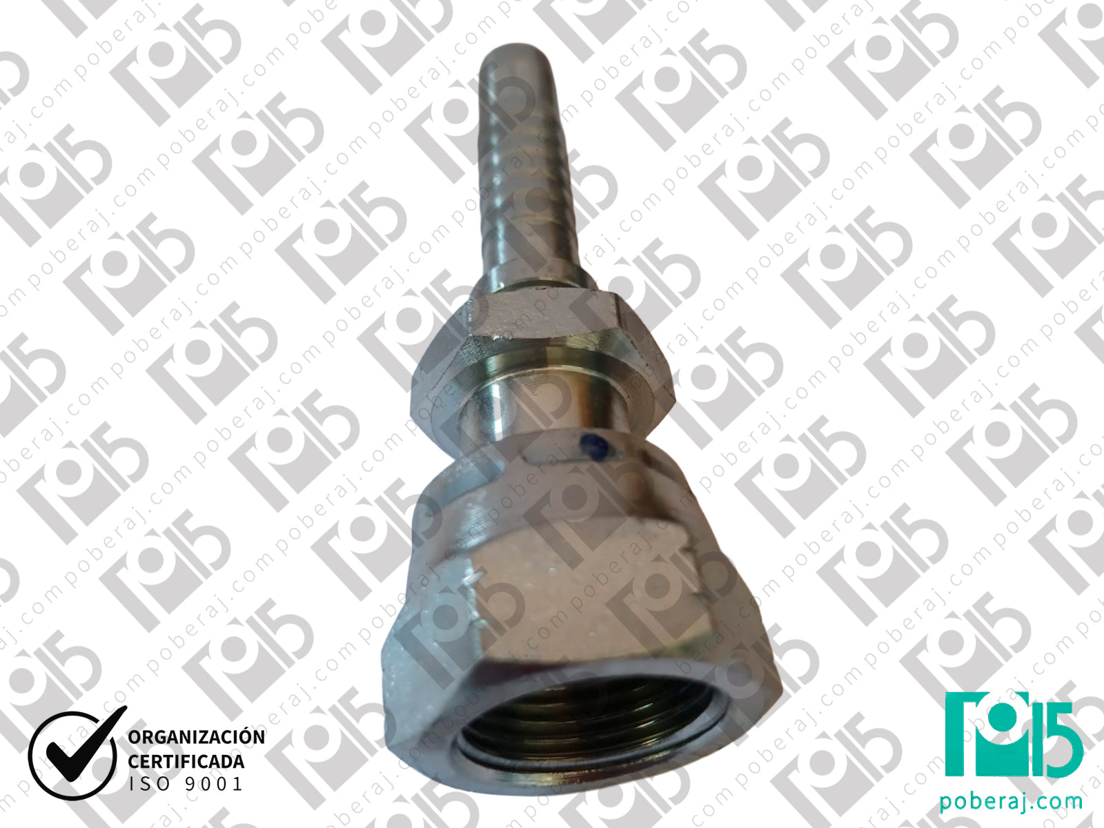 Conexion hidraulica Terminal pre-prensado Racord para prensar HG UNF Asiento plano Acero al carbono CODIGO 2OR1