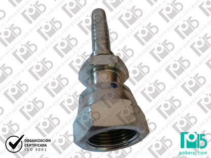 Conexion hidraulica Terminal pre-prensado Racord para prensar HG UNF Asiento plano Acero al carbono CODIGO 2OR1