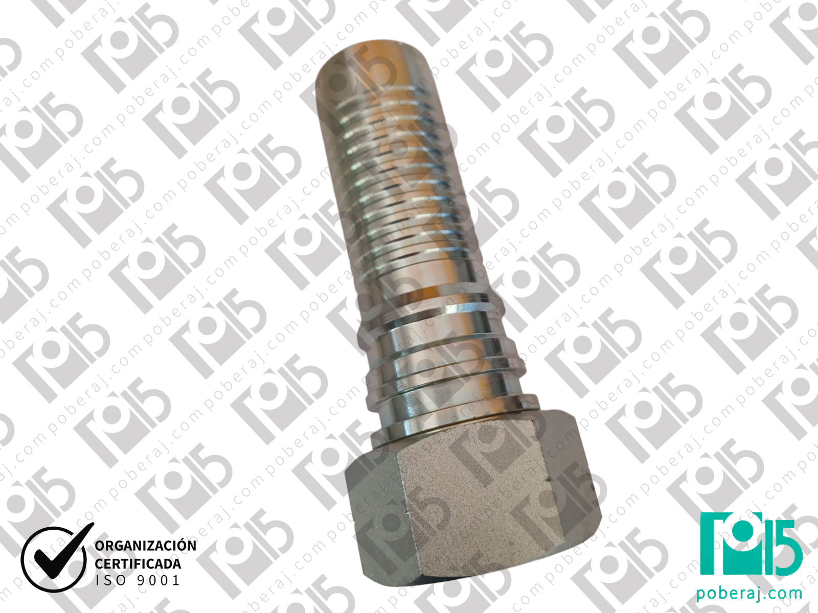 Conexion hidraulica Terminal pre-prensado Racord para prensar x HG bsp Asiento macho cónico (con oring) Acero al carbono CODIGO 3BO1