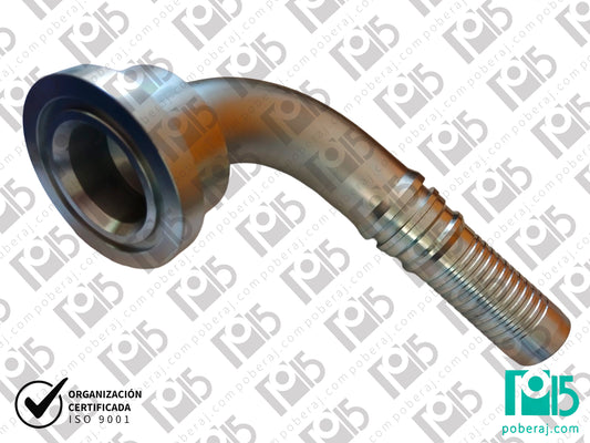 Conexion hidraulica Terminal pre-prensado Racord para prensar C90° (serie 3) Code 62 Acople Acero al carbono CODIGO 3FH9