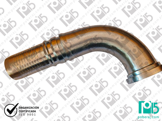 Conexion hidraulica Terminal pre-prensado Racord para prensar C90° Code 61 Acople Acero al carbono CODIGO 3FL9