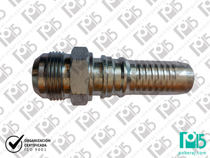Conexion hidraulica Terminal pre-prensado Racord para prensar x MF unf jic Acero al carbono CODIGO 3IC1