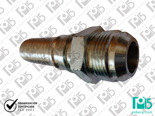 Conexion hidraulica Terminal pre-prensado Racord para prensar x MF unf jic Acero al carbono CODIGO 3IC1