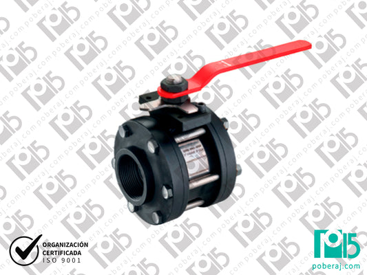 Valvula 45 Series tres piezas Oil & Gas industrial