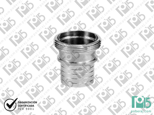 Acoples Rápidos Sanitarios MACHO FIJO SMS de Acero Inoxidable
