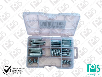 Kit Engrase / Lubricacion SET Alemites Rosca GAS