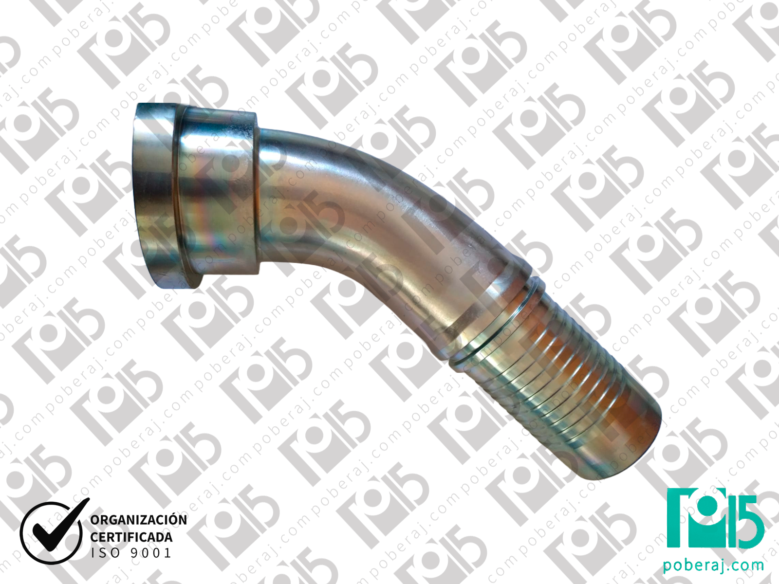 Conexión RACORD para Prensar R12/R13/R15 ACOPLE CODO 45 CODE 62 * SERIE PESADA * Código C9637