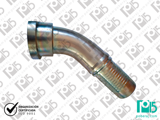 Conexión RACORD para Prensar R12/R13/R15 ACOPLE CODO 45 CODE 62 * SERIE PESADA * Código C9637