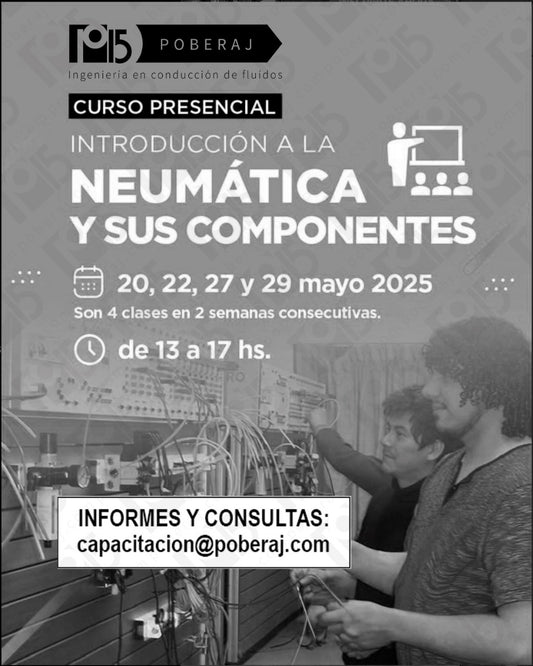 Capacitación Seminario de INTRODUCCIÓN A LA NEUMÁTICA Y SUS COMPONENTES (curso "021")