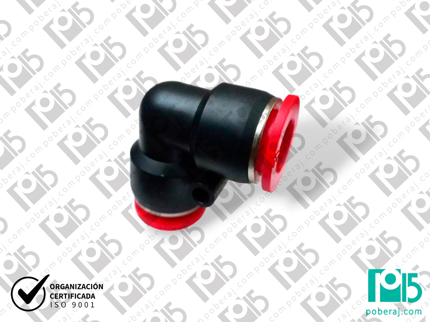 D0743  CONEX.PUSH-IN PLASTICA CODO 90*