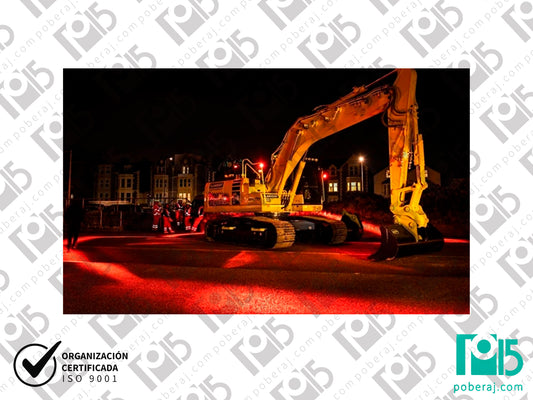 Luminaria Led Seguridad Industrial Sistema Halo Exclusion Flexpower