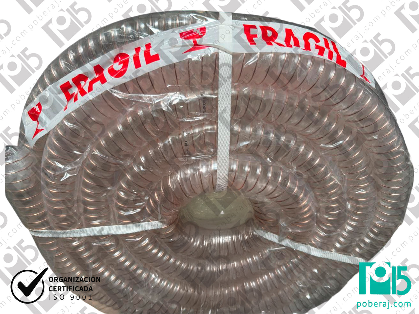 Manguera poliuretano con espiral de acero muy flexible Codigo M151B