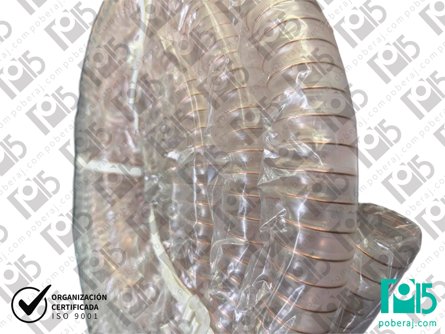 Manguera poliuretano con espiral de acero muy flexible Codigo M151B