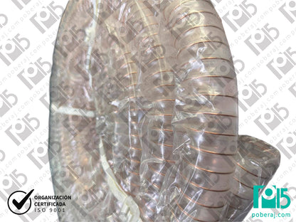 Manguera poliuretano con espiral de acero muy flexible Codigo M151B