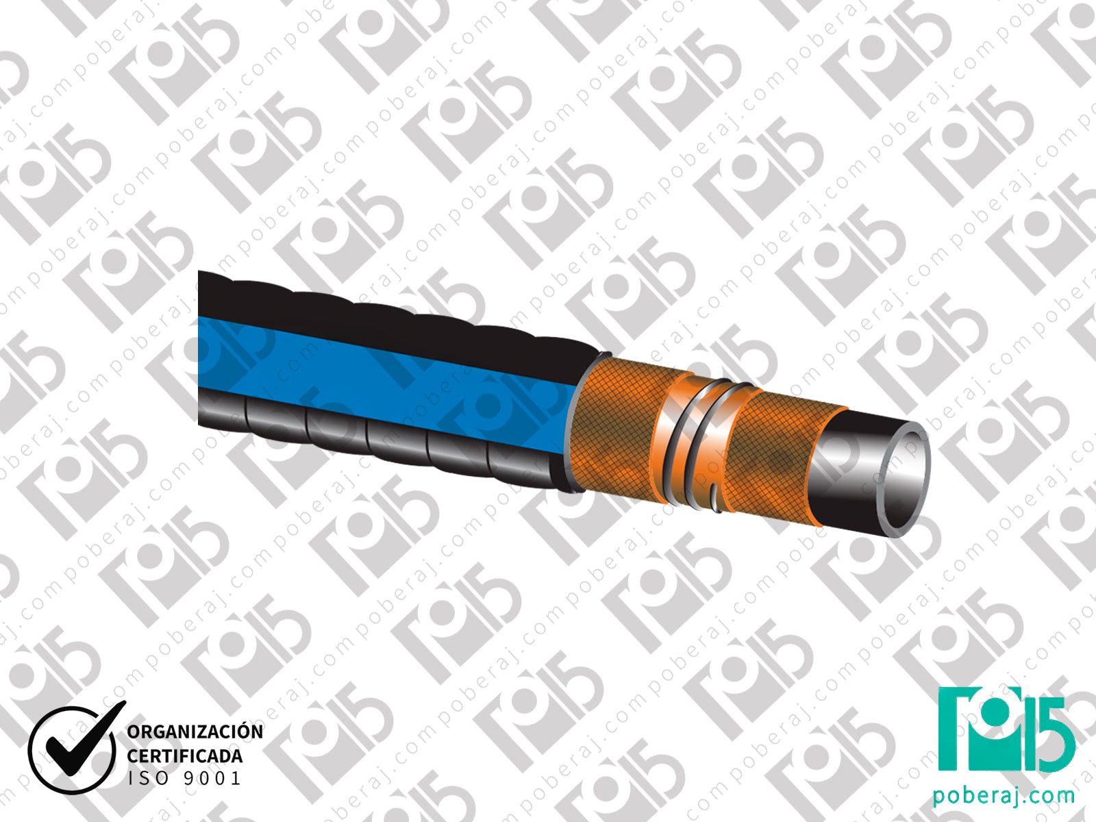 Manguera Industrial WATER BLUE Succión De Agua - Agua con Solidos