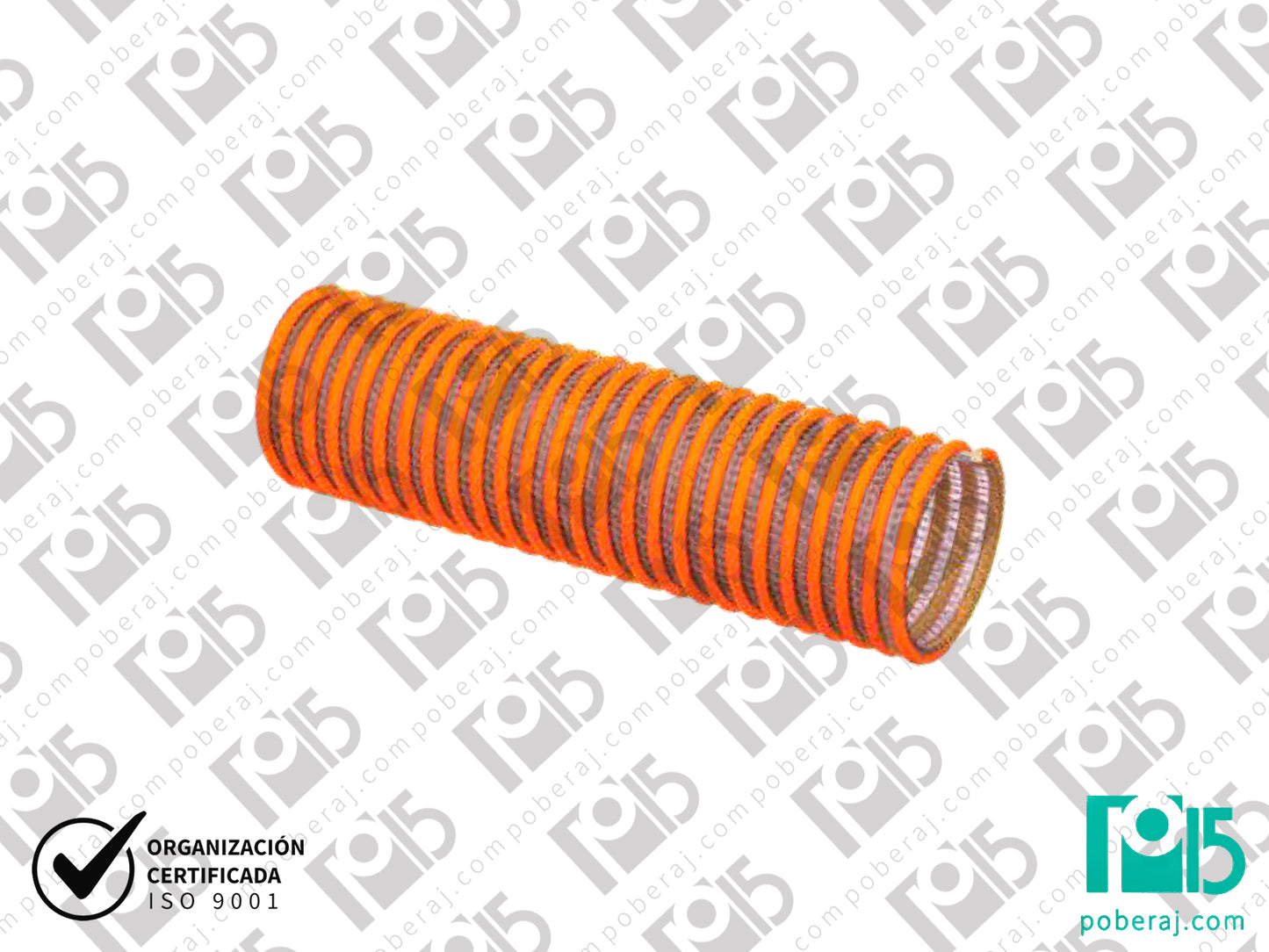 Manguera Industrial de Torino de Descarga y Succión Reforzada de Tela PVC Resistente