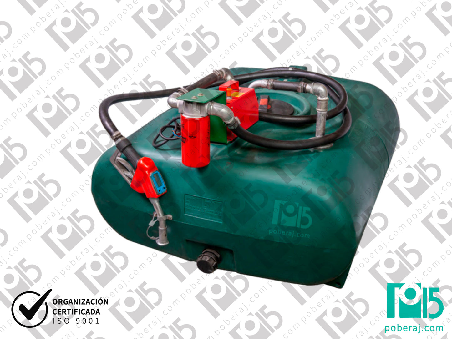 P15-20002 Tanque Sin Tapa Combustible Polipropileno 100 | 200 | 300 | 400 | 500 Litros Con Bomba