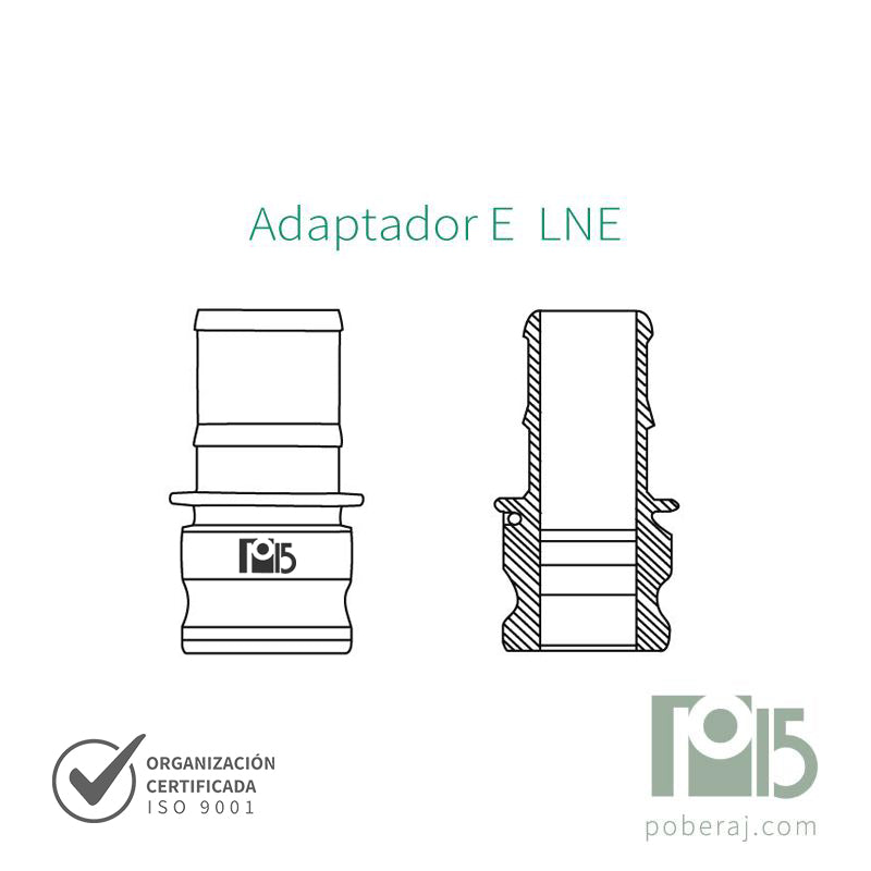 Acoples Rápidos a Levas LNE Niple/Espiga Código A633-E