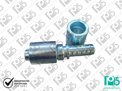 C1631 Conexion Hidraulica Racord Doble para prensar R1/R2