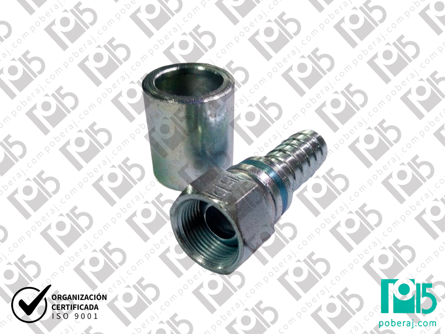 C2228  Conexion PREN.p/MANG.SAE 100 R1/R2 HG RoscaBSP AS.Macho Esferico