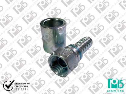 C2228  Conexion PREN.p/MANG.SAE 100 R1/R2 HG RoscaBSP AS.Macho Esferico