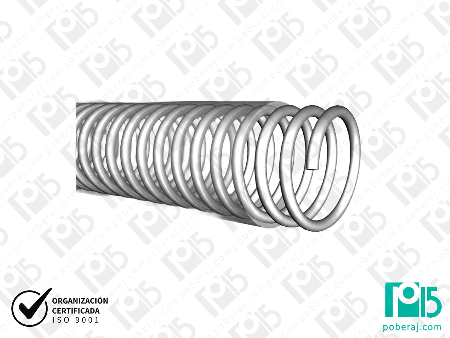 Manguera PVC con espiral blanco Codigo M143B