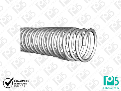 Manguera PVC con espiral blanco Codigo M143B