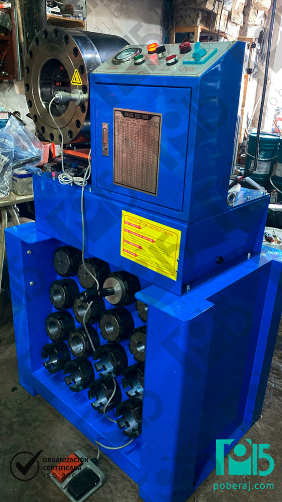 Maquina Prensadora de Mangueras Hidráulicas e Industriales de 1/4 a 2"