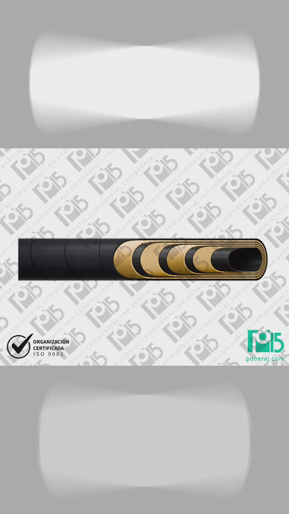 Manguera Hidraulica SAE 100 R13 con Cuatro Espirales de Acero Cubierta MSHA Codigo M013I