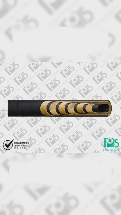 Manguera Hidraulica SAE 100 R15 con espirales de acero Cubierta MSHA Codigo M041