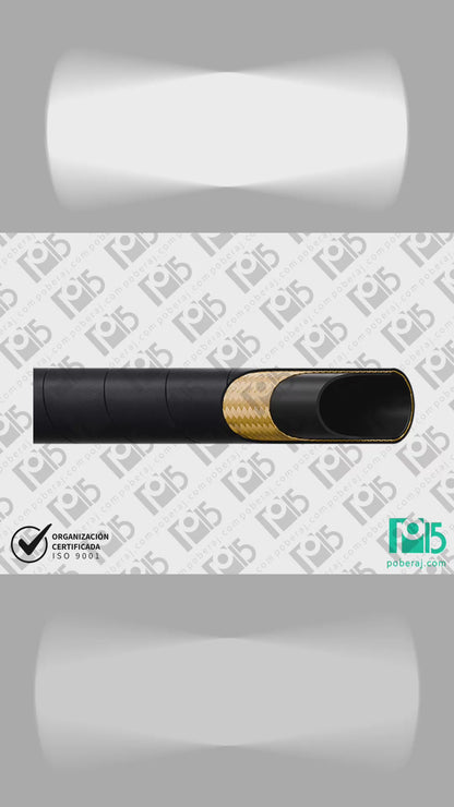 Manguera Hidráulica SAE100 R1AT con una trenza de acero Cubierta MSHA Código M001