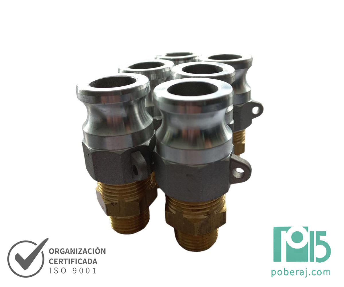 Acoples Rápidos a Levas Camlock Aluminio Código A636