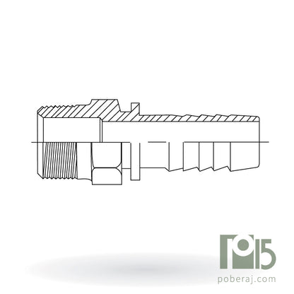 Racord Tipo Boss Macho Fijo Rosca NPT CODIGO B775