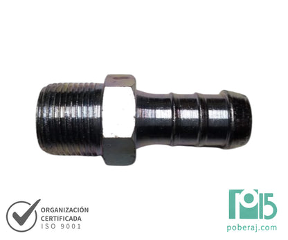 C0723 Conexion Racord Hidraulica Industrial para Manguera Macho Fijo rosca BSPT