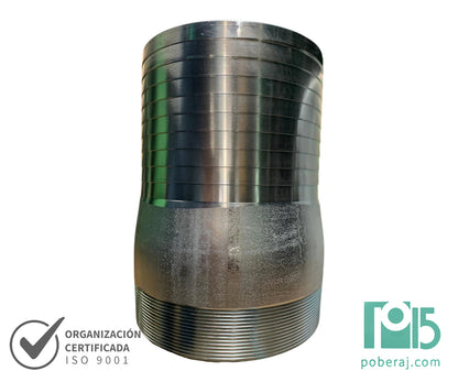 C0787 Conexion Racord Hidraulica Industrial para Manguera Sin Hexágono Rosca NPT