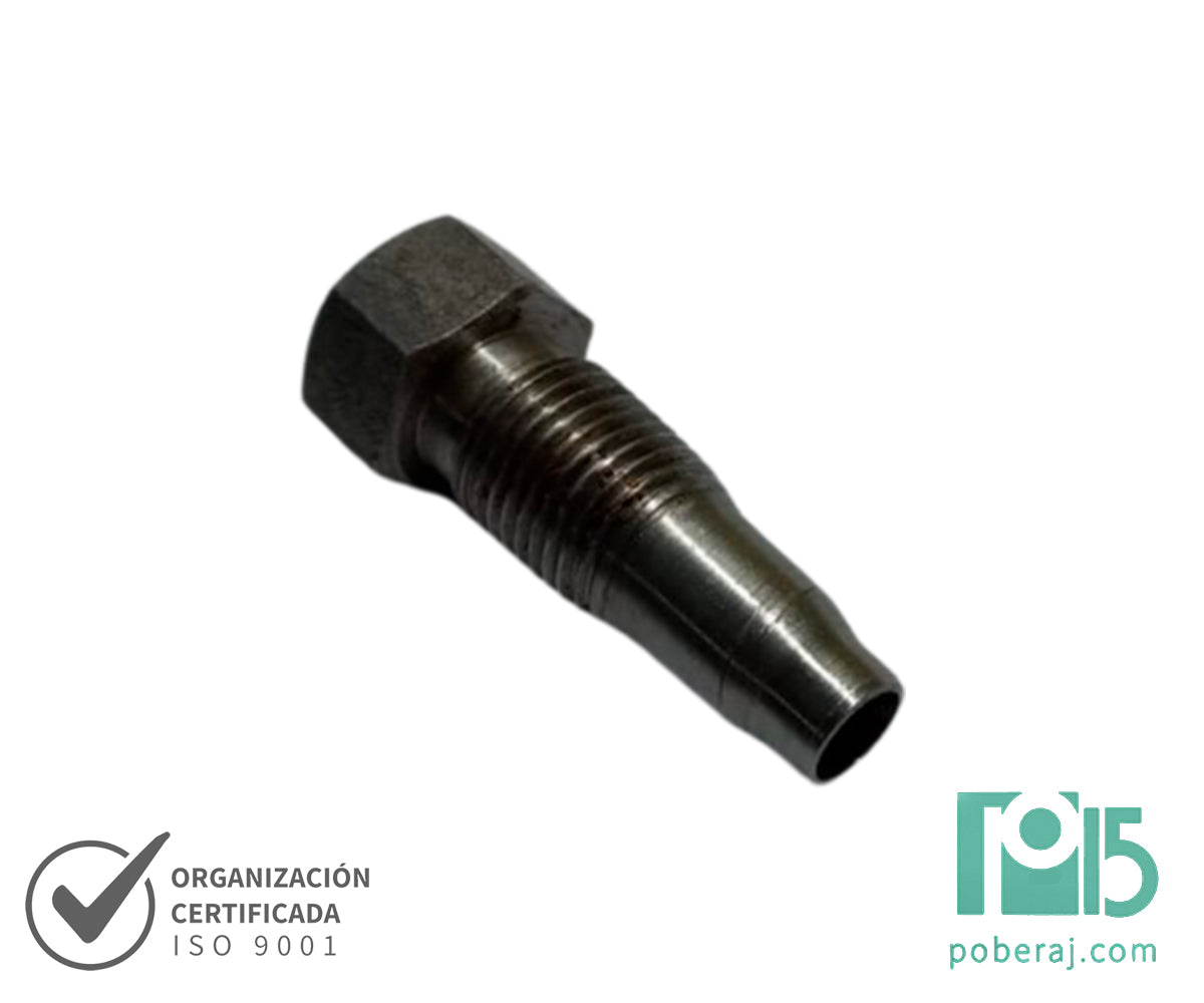 C1195 Conexion Reutilizable Hidraulica Industrial para Manguera Espiga Reusable R1 para Soldar Codo