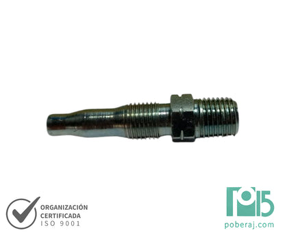 C1199 Conexion Reutilizable Hidraulica Industrial para Manguera Espiga Reusable R1 Macho Fijo Rosca NPT