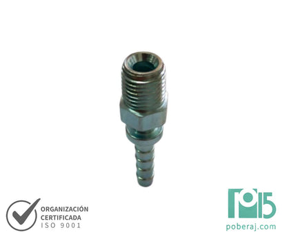 C1277 Racord para Prensar R1/R2 Macho Fijo Rosca BSPT