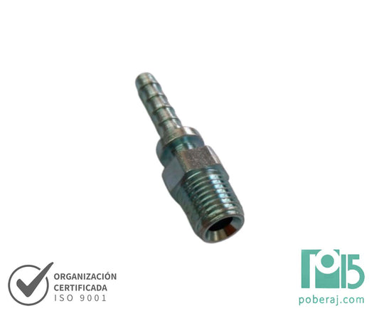 C1277 Racord para Prensar R1/R2 Macho Fijo Rosca BSPT