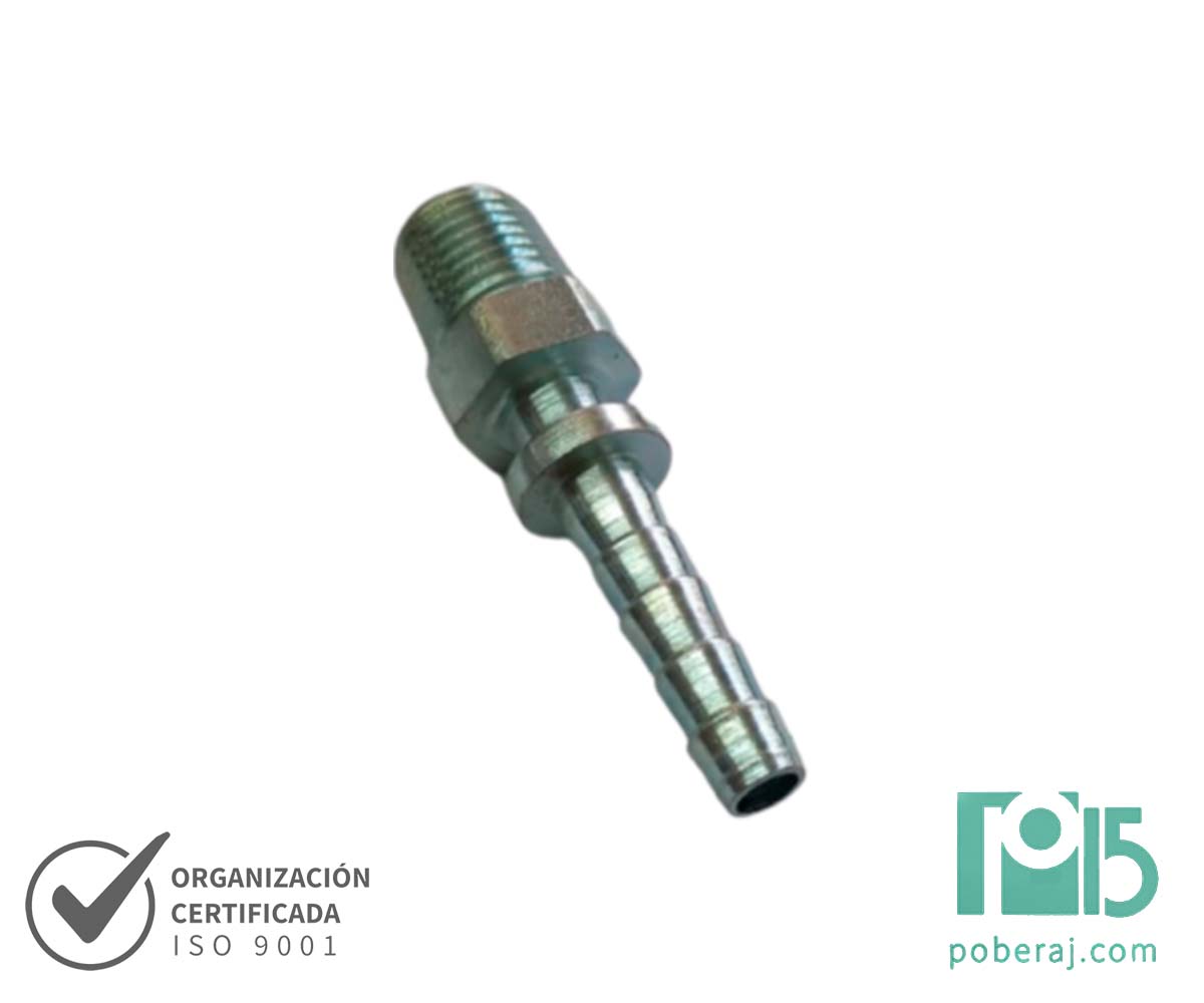 C1277 Racord para Prensar R1/R2 Macho Fijo Rosca BSPT