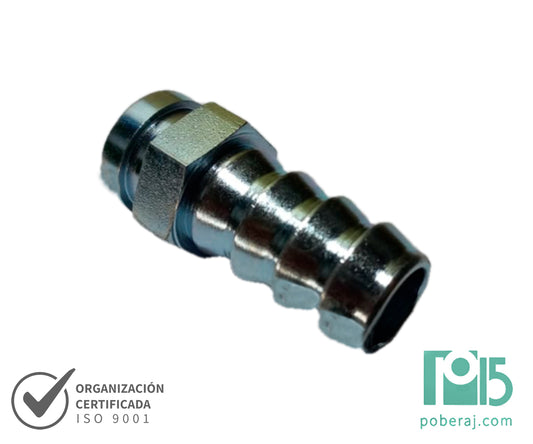 C4496  RACORD LOCK-ON HG As.JIC p/TUERCA PREN. Y p/T