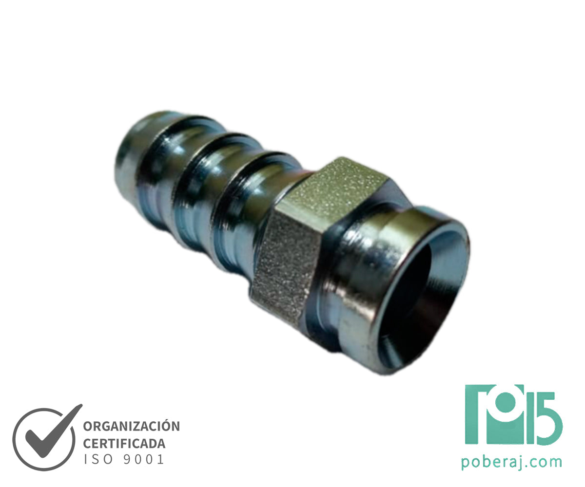 C4496  RACORD LOCK-ON HG As.JIC p/TUERCA PREN. Y p/T