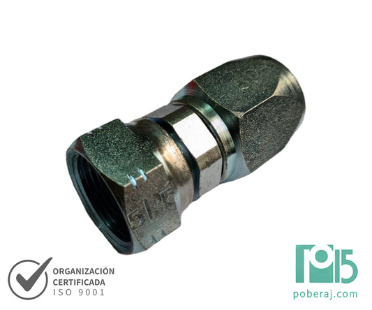 C5105 Hembra giratoria rosca UNF asiento hembra JIC 37º SAE 100 R5