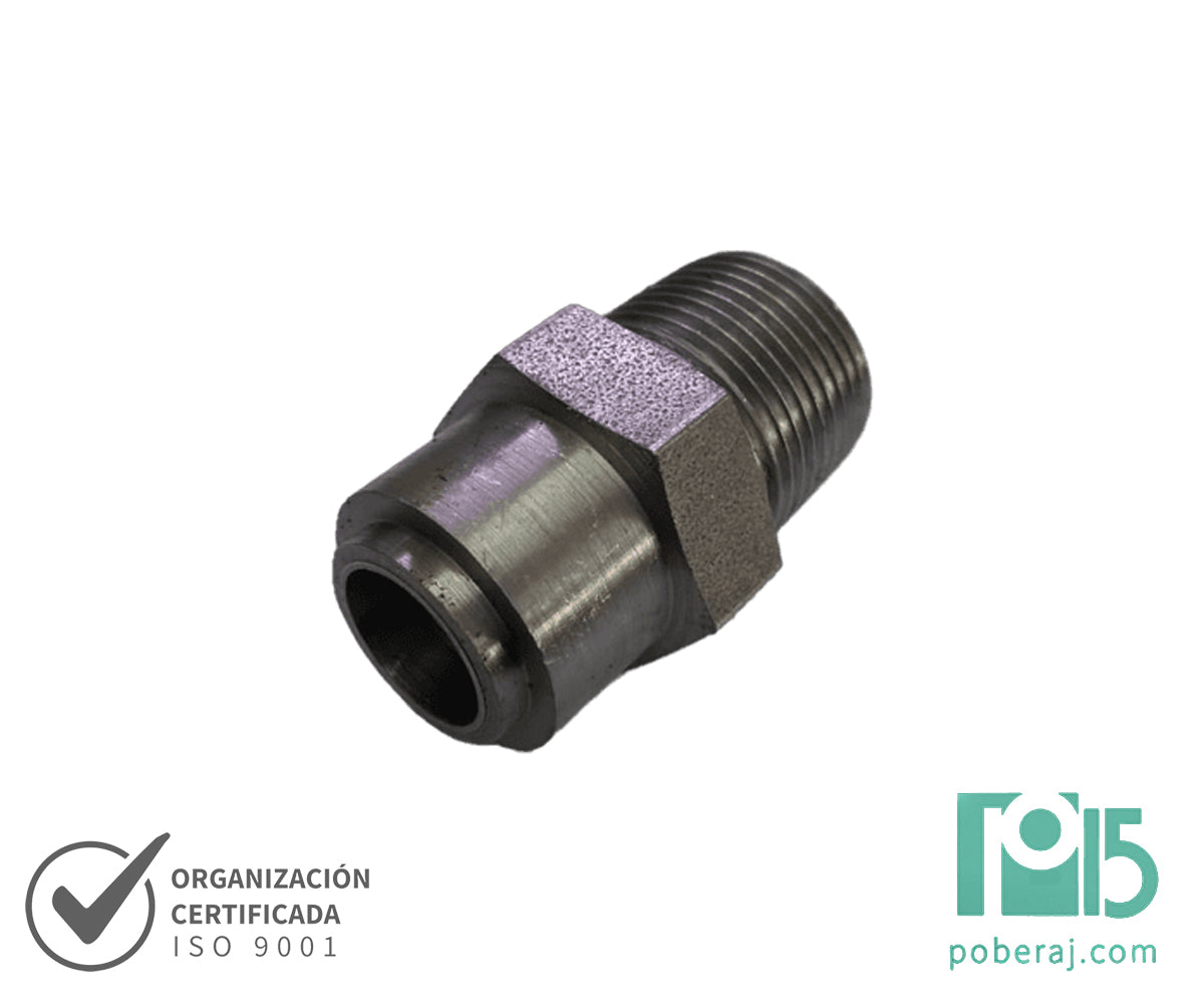 C7377  Tapon P/Soldar Manguera De Acero INOX. MF Rosca
