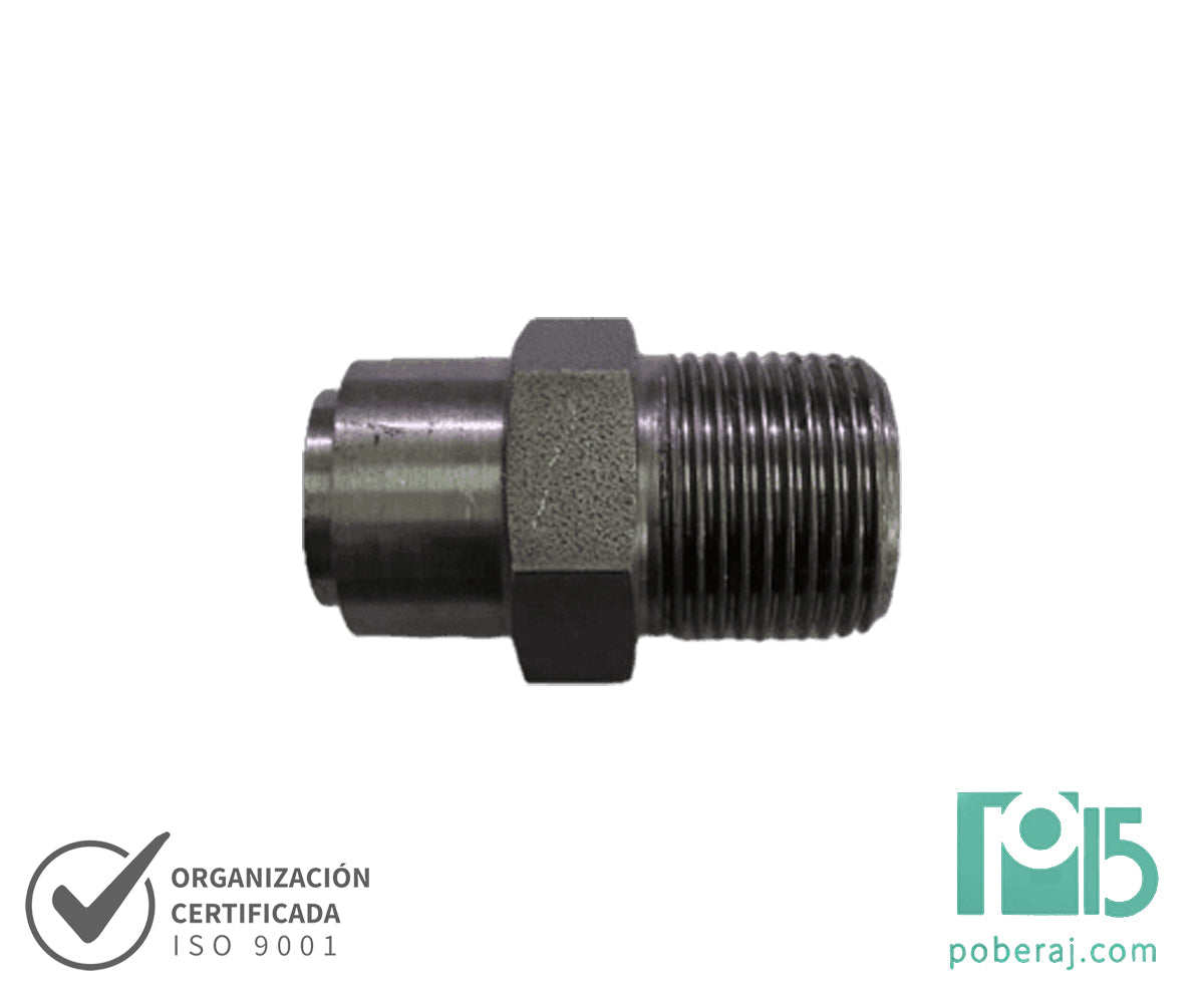 C7377  Tapon P/Soldar Manguera De Acero INOX. MF Rosca