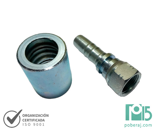 C9205 Hembra giratoria rosca UNF asiento hembra JIC 37º