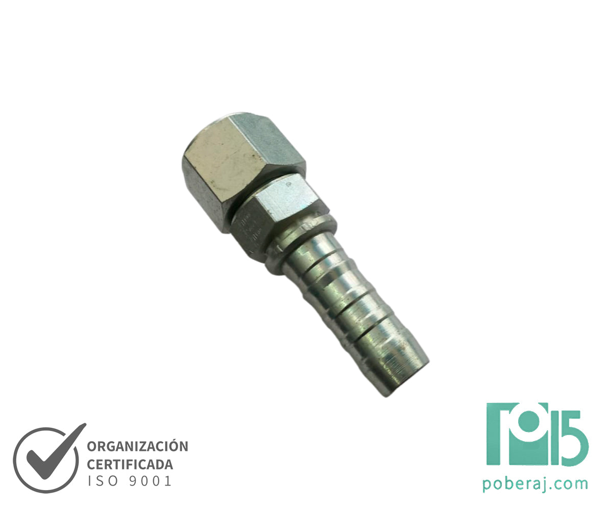 RACORD p/Prensar R12/R13/R15 HG Rosca UNF As.HEM.JIC 37 CODIGO C9605