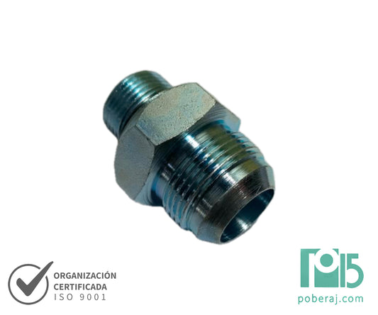 D0503 Adaptador recto rosca macho UNF asiento JIC 37º rosca macho UNF para O'Ring